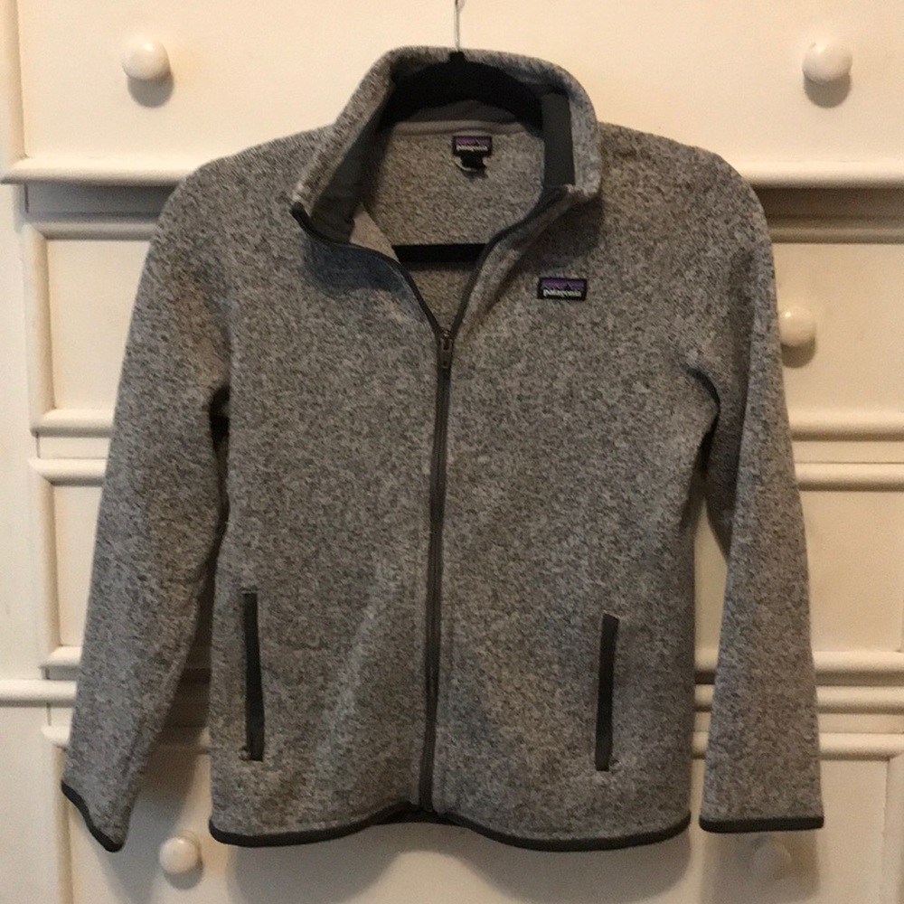 Patagonia better sweater kids size large gray